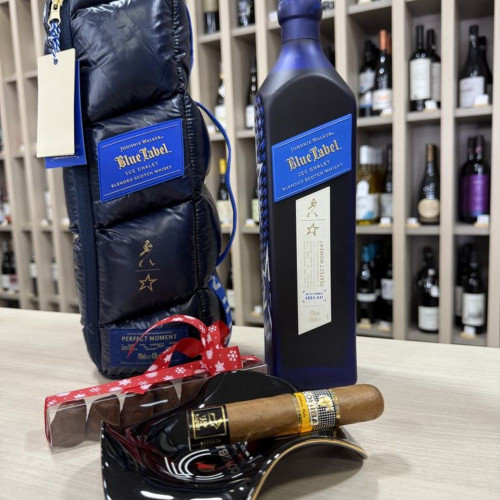 Blue Label Ice Chalet & Cohiba Set