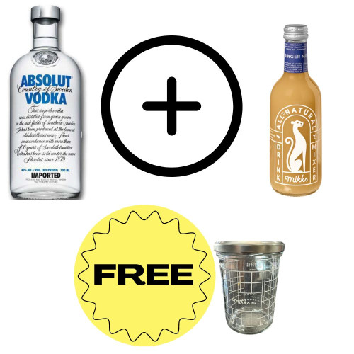 Absolut Vodka X Mikks + Mikks Shaker as a Gift